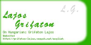 lajos grifaton business card